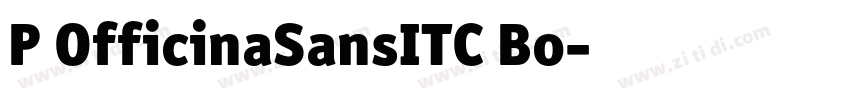 P OfficinaSansITC Bo字体转换